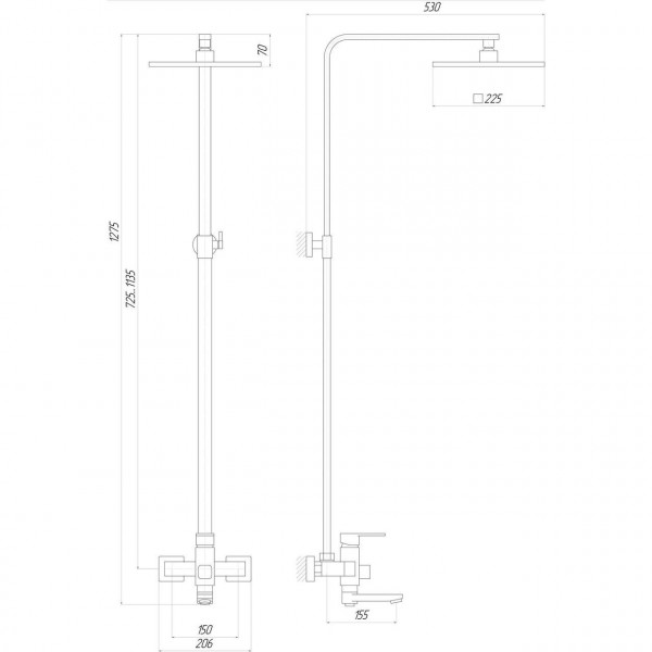 Душевая система Globus Lux MILANO DS0026