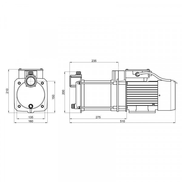 Насос самовсасывающий многоступенчатый Thermo Alliance PSRM-353 1,1 кВт