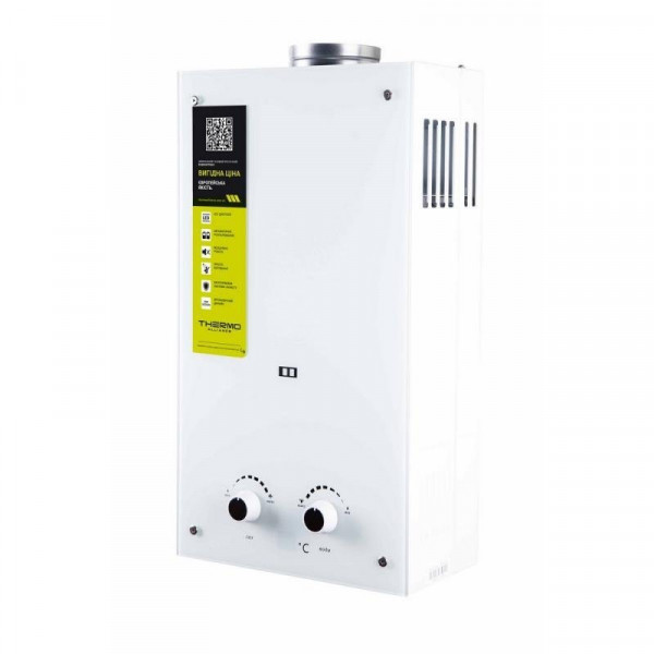 Колонка газовая дымоходная Thermo Alliance JSD20-10GE 10 л панель из стекла White
