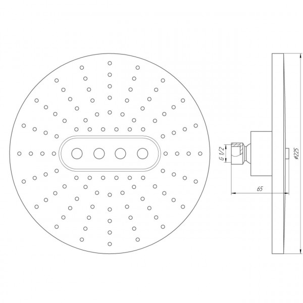 Душевая лейка Globus Lux SD07A