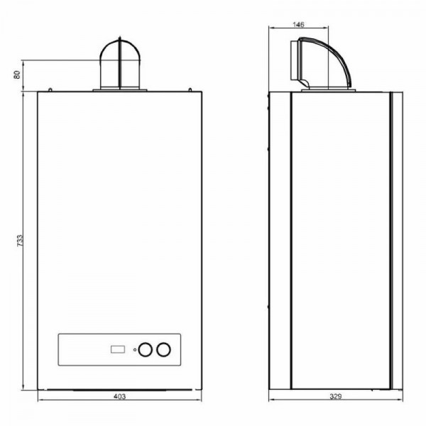 Котел газовий Airfel DigiFEL DUO 28 кВт двоконтурний