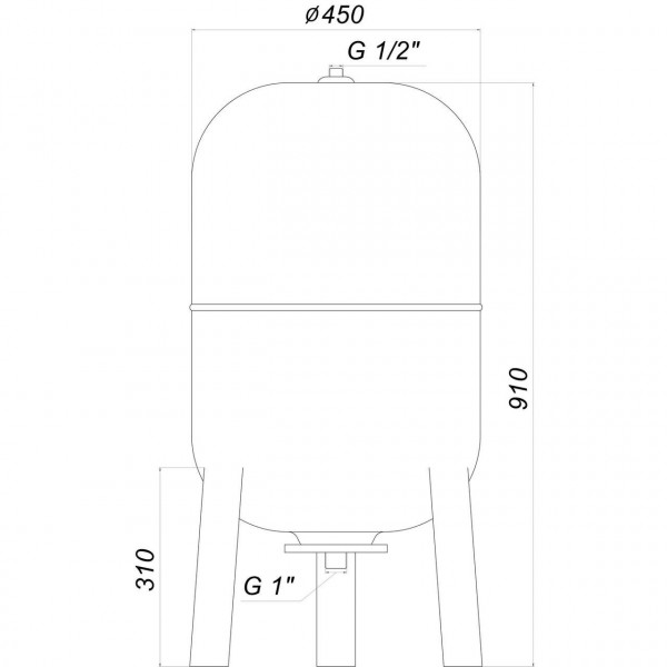 Гидроаккумулятор 100л Zilmet ultra-pro 10bar верт ( 1100010004 )