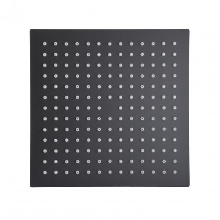 Душевая лейка TSQ-250-BL Тропик SUS304 черная матовая 250*250мм, TOPAZ