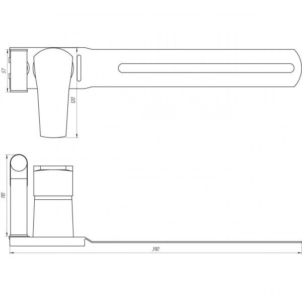 Змішувач для біде Globus Lux QUEENSLAND GLQU-0206