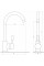 Смеситель для кухни Globus Lux LAZER GLLR-0103 S-WHITE
