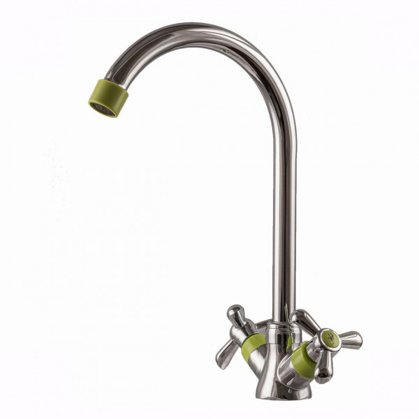 Смеситель для кухни DOMINO DK-H1-2N-GREEN Смеситель для кухни DOMINO DK-H1-2N-GREEN