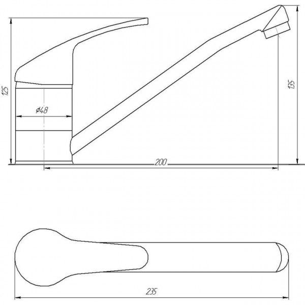 Смеситель для кухни Globus Lux Solly GLSO-0203