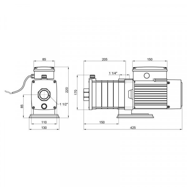 Насос самососающийся многоступенчатый Thermo Alliance SRM-305 0,75 кВт