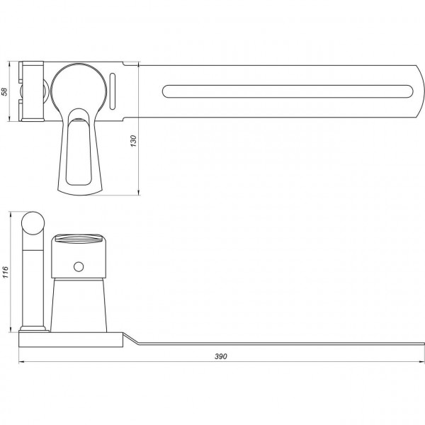 Смеситель для биде Globus Lux SEVA GLSV-0206