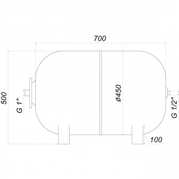 Гидроаккумулятор 100л Zilmet ultra-pro 10bar гор ( 1100010005 )