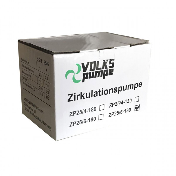 Насос циркуляционный VOLKS pumpe ZP25/6 130мм.