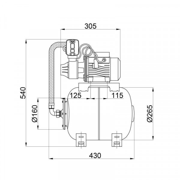 Насосная станция Thermo Alliance AT-SDB80 0,75 кВт