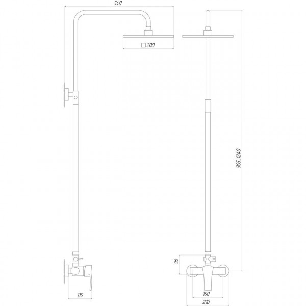 Душевая система Globus Lux QUEENSLAND GLQU-0077