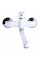 Змішувач для кухні зі стіни Globus Lux Laguna GLA-0104-7-WHITE