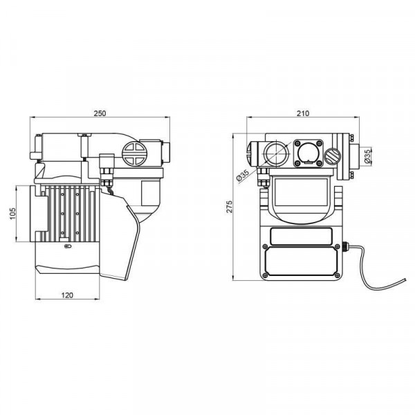 Насосна станція з автоматикою Thermo Alliance AWZB-480N 0,48 кВт