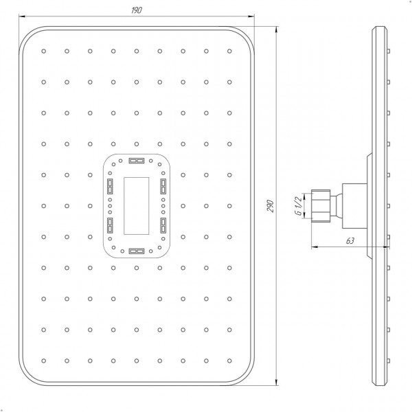 Душевая лейка Globus Lux SD-003-30-00