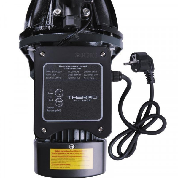 Насос поверхностный самососающийся с термодатчиком Thermo Alliance SJET-100NT 0,75кВт