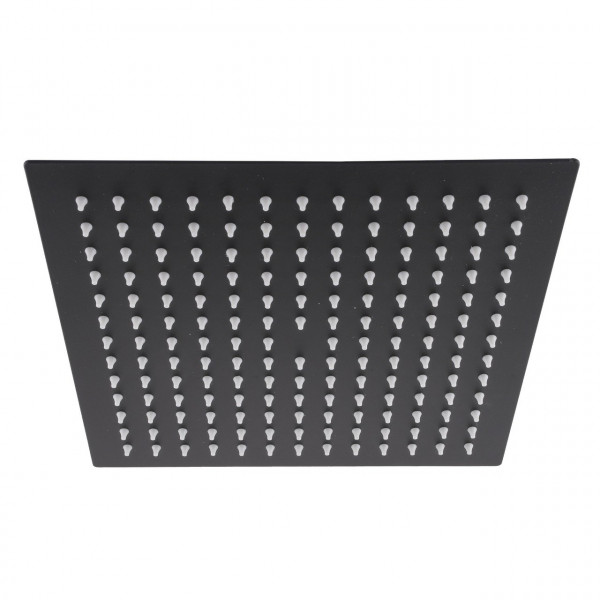 Душевая лейка TSQ-250-BL Тропик SUS304 черная матовая 250*250мм, TOPAZ