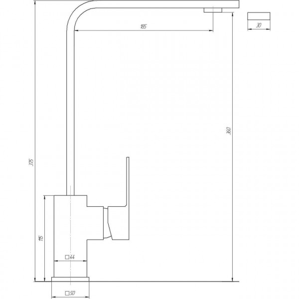 Смеситель для кухни Globus Lux SHK-203S-M Смеситель для кухни Globus Lux SHK-203S-M