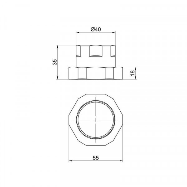 Гайки для циркуляционных насосов Thermo Allianc 1 1/2” x 1”