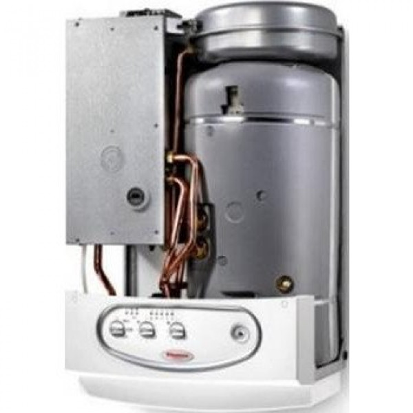 Immergas Zeus 28 kW E   (турбо, встр. бойлер 45л)  + труба