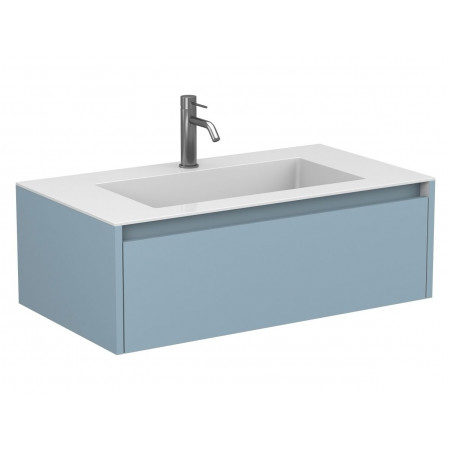 Тумба підвісна UNO блакитна для умивальника ERICA 900 Miraggio