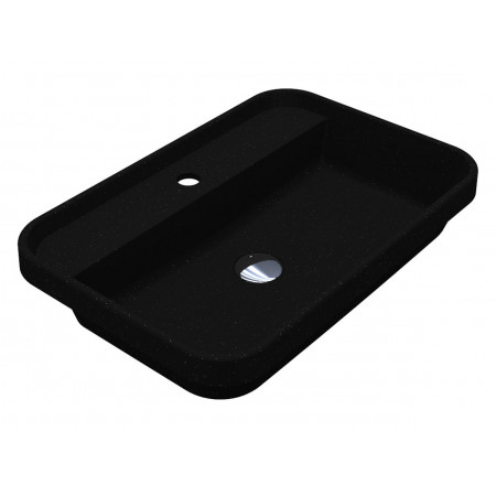 Умивальник OCEAN 600 MIRASTONE BLACK SHINE Miraggio