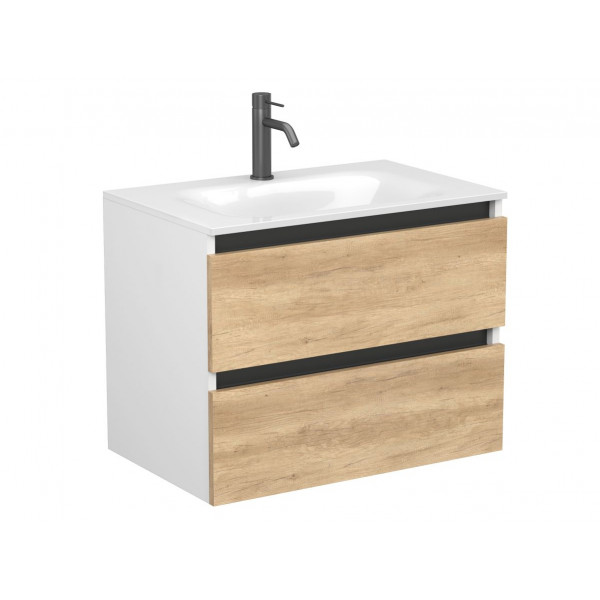 Тумба підвісна NATURA Дуб Небраска для умивальника JESSEL 700 Miraggio