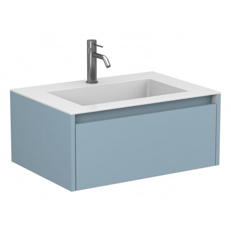 Тумба підвісна UNO блакитна для умивальника ERICA 700 Miraggio