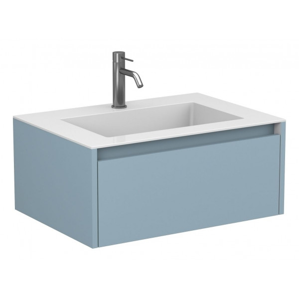 Тумба підвісна UNO блакитна для умивальника ERICA 700 Miraggio