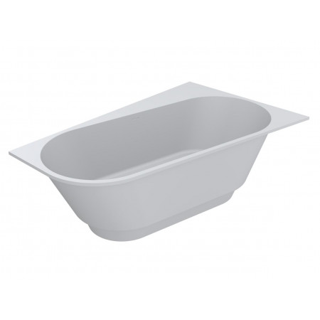 Ванна LAYLA CR асиметрична кутова, правостороння Miraggio