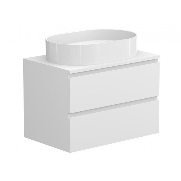 Тумба підвісна MONO 700 Біла матова з умивальником TOBI Miraggio