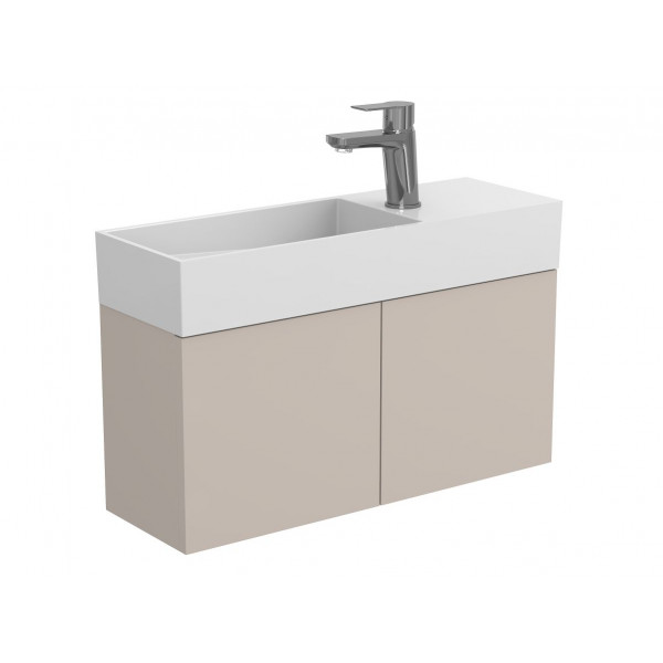 Тумба підвісна MINIMA сіра для умивальника TONI 650 Miraggio