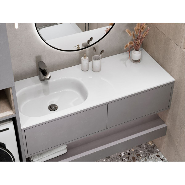 Умивальник LAKE 1250 L Miraggio