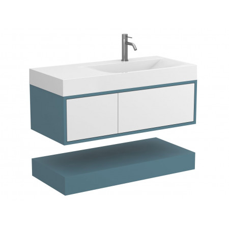 Тумба підвісна DUO Камінь зелений для умивальника VIOLA 1000 R Miraggio