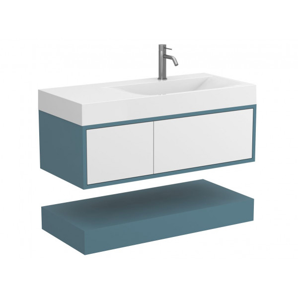 Тумба підвісна DUO Камінь зелений для умивальника VIOLA 1000 R Miraggio