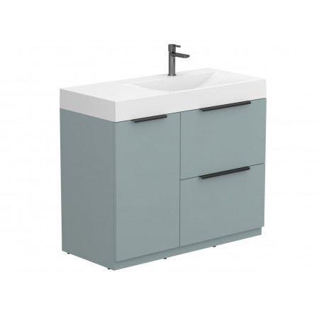 Тумба підлогова ALBA Лагуна з умивальником VIOLA 1000 R Miraggio