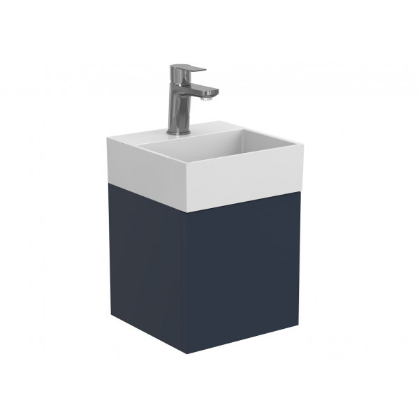 Тумба підвісна MINIMA синя для умивальника TONI 300 Miraggio