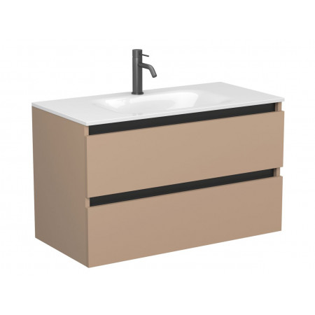 Тумба підвісна NATURA капучіно, для умивальника JESSEL 900 Miraggio