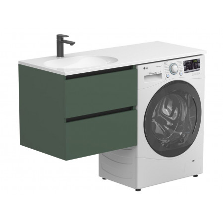 Тумба підвісна LUMO Ліс зелений для умивальника NEW YORK 1200 L Miraggio