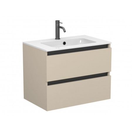 Тумба підвісна NATURA кашемір, МДФ, для умивальника DELLA 700 Miraggio