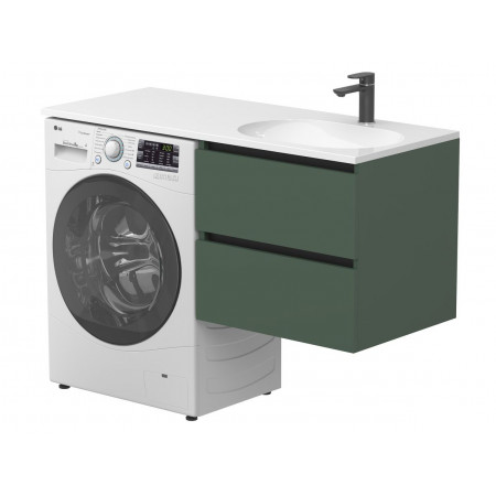 Тумба підвісна LUMO Ліс зелений для умивальника NEW YORK 1200 R Miraggio