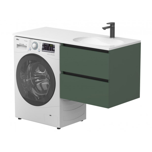 Тумба підвісна LUMO Ліс зелений для умивальника NEW YORK 1200 R Miraggio