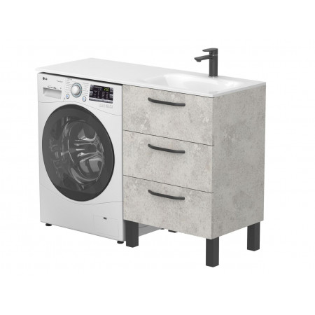 Тумба підлогова TESSA Камінь сірий для умивальника JESSEL 1200 R Miraggio