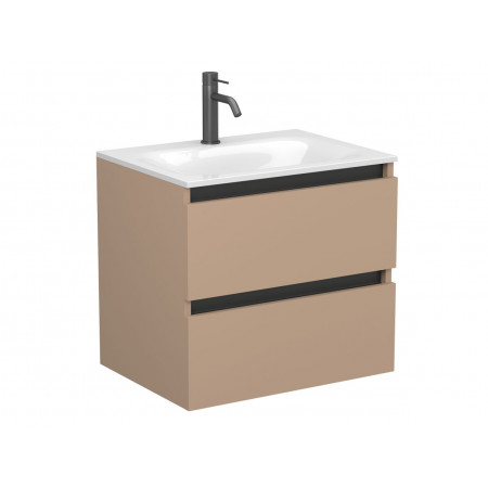 Тумба підвісна NATURA капучіно, для умивальника JESSEL 600 Miraggio