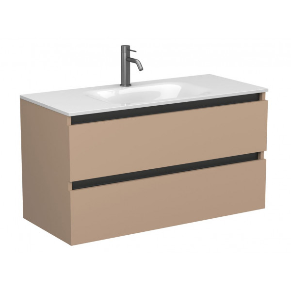 Тумба підвісна NATURA капучіно, для умивальника JESSEL 1000 Miraggio