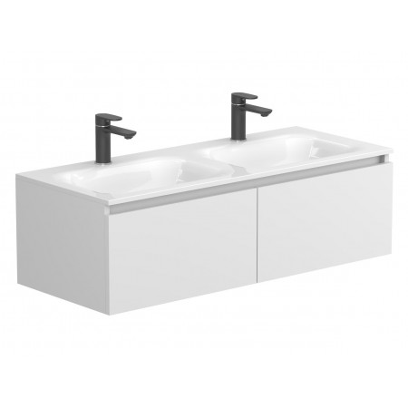 Тумба підвісна BASE Біла матова для умивальника JESSEL 1100 D Miraggio