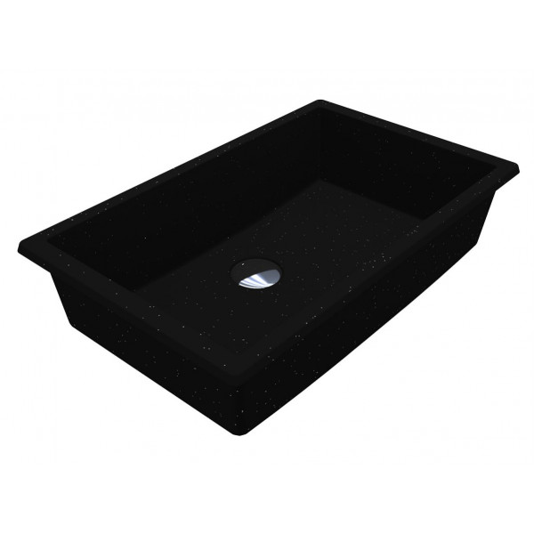 Умивальник BOGOTA 505 MIRASTONE BLACK SHINE Miraggio