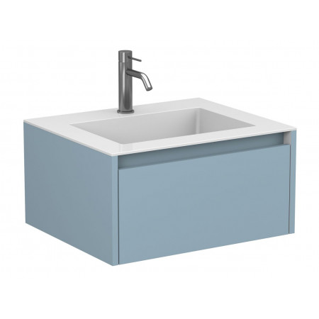 Тумба підвісна UNO блакитна для умивальника ERICA 600 Miraggio