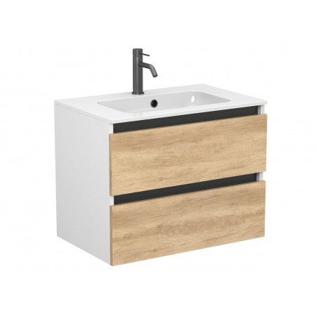 Тумба підвісна NATURA Дуб Небраска для умивальника DELLA 700 Miraggio